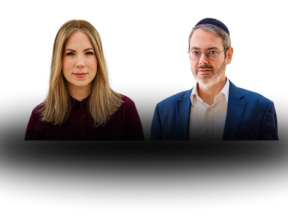 Jamie Geller and Rabbi Daniel Rowe